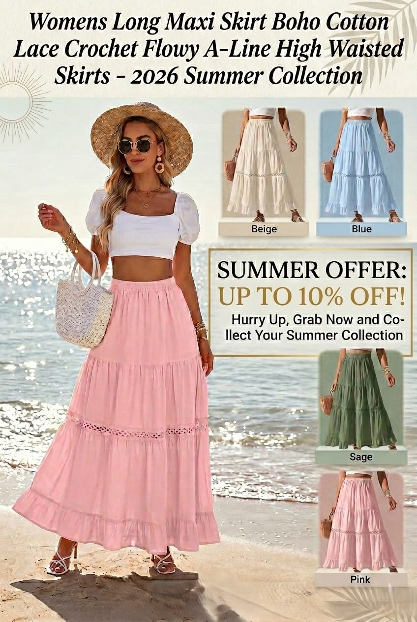 Elevate Your Summer Style: Boho Maxi Skirts – Up to 10% Off