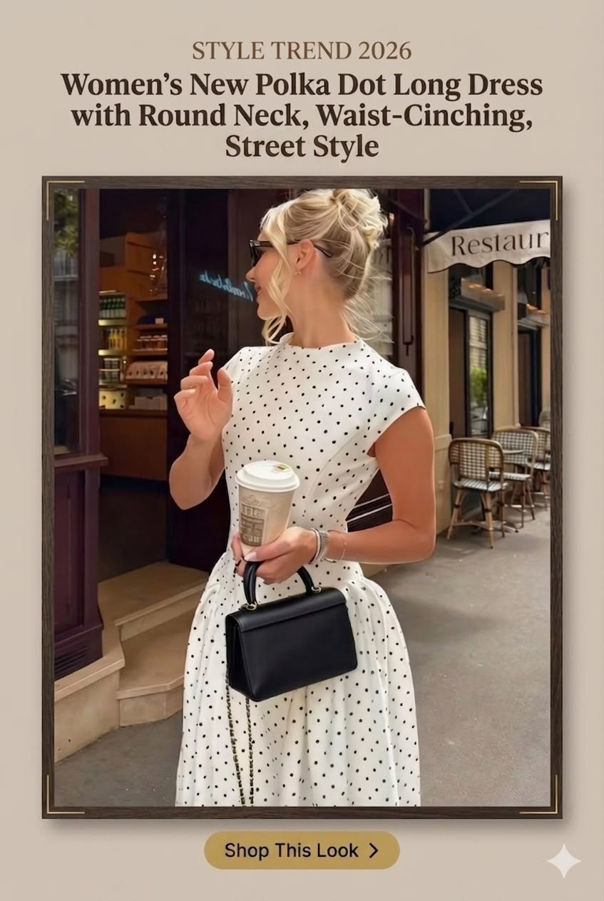 Polka Dot Perfection: The Ultimate Street Style Long Dress 2026