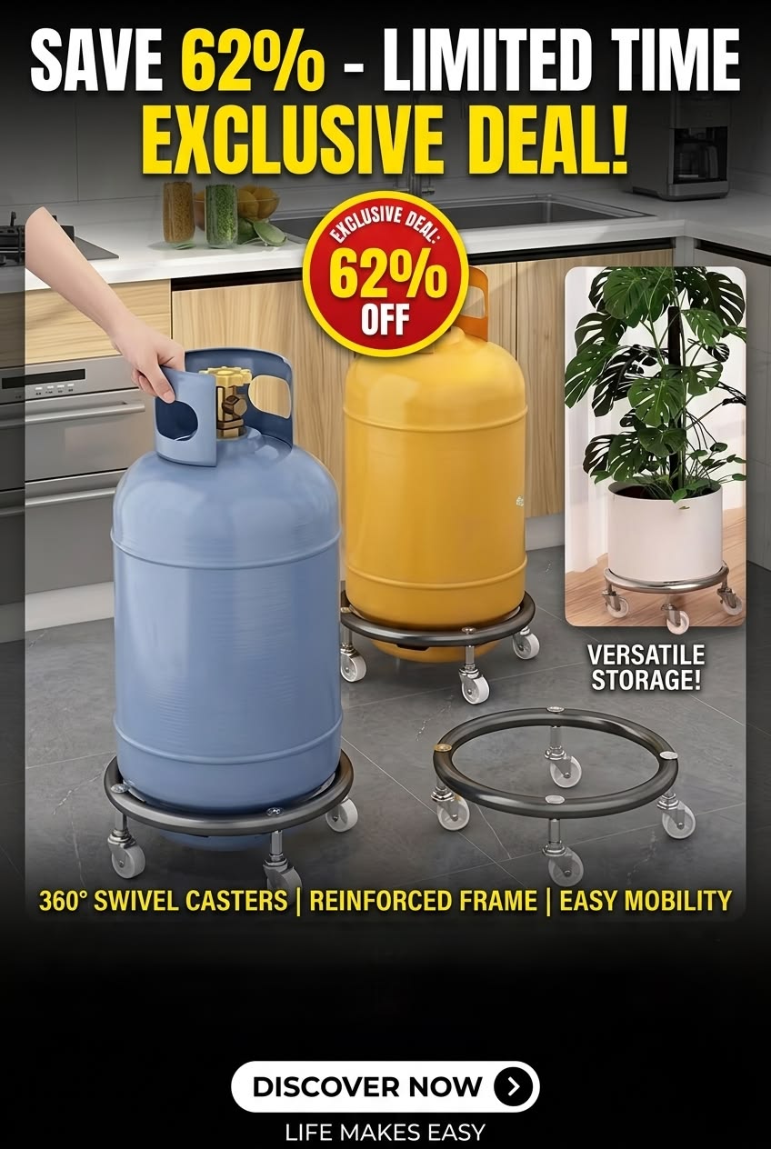 "Exclusive Deal: Save 62% on Portable Gas Cylinder Carts!" Make Life Easy
