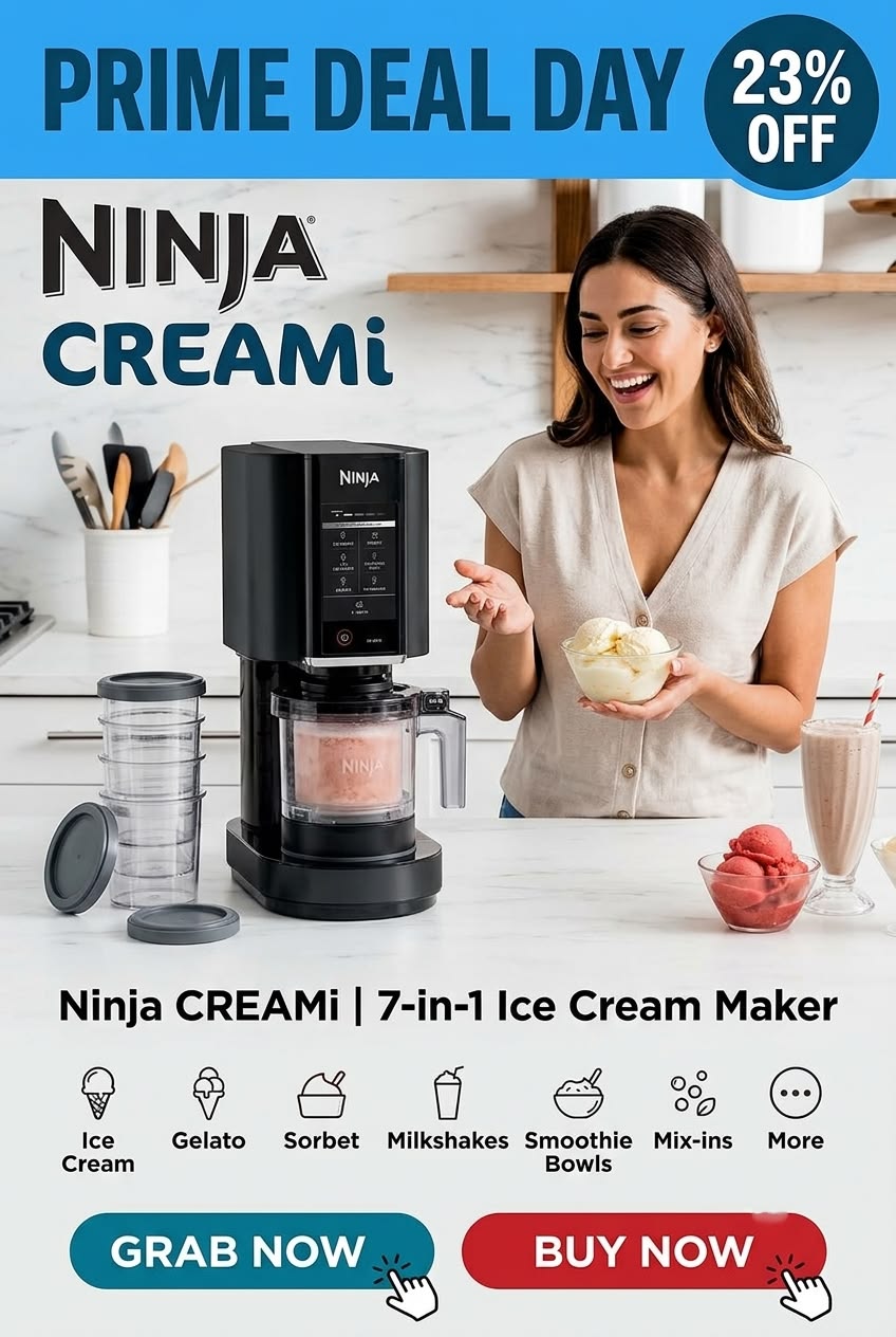 🍦 Beat the Heat with the Ninja CREAMi! 23% OFF Today! 🚀