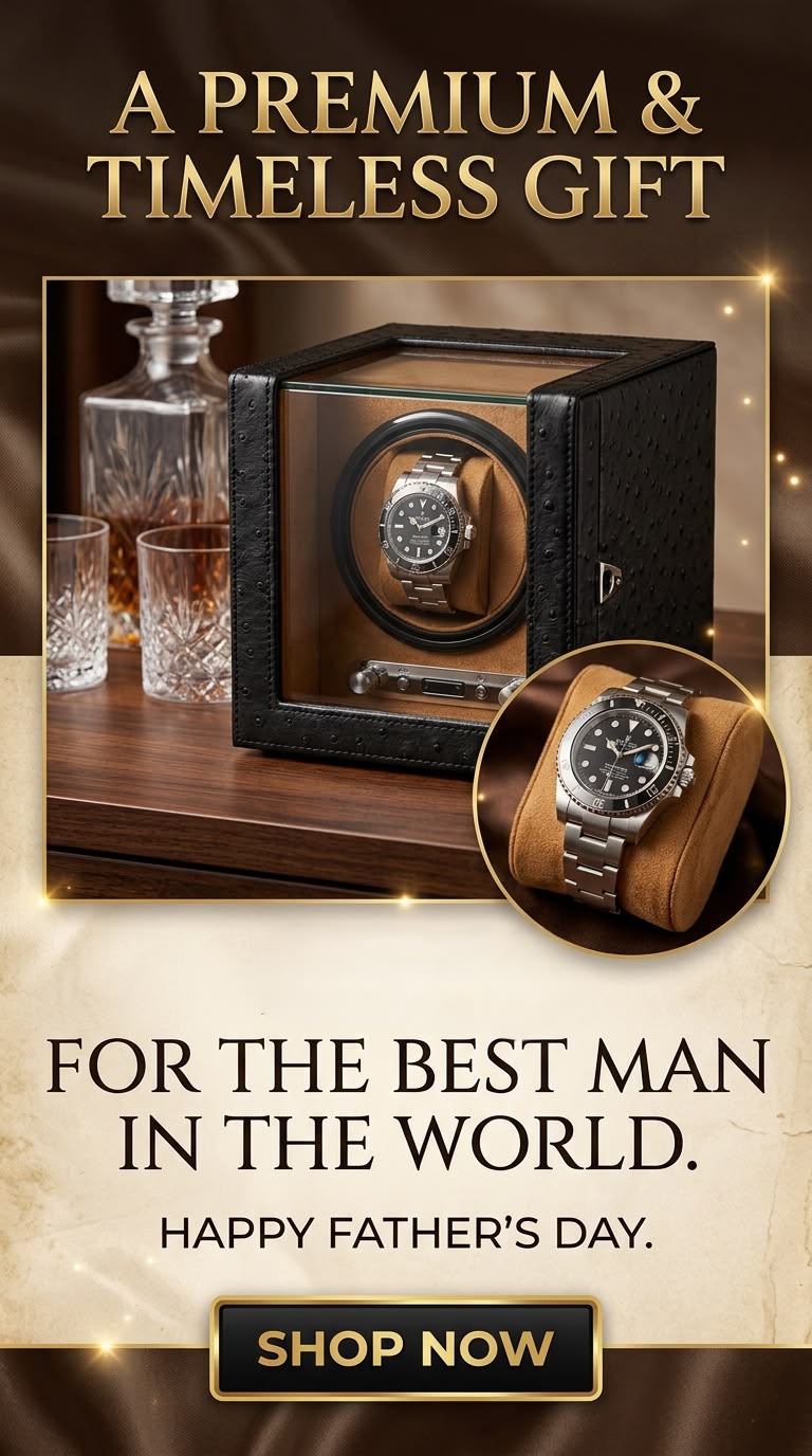THE EXECUTIVE COLLECTION :The Ultimate Father’s Day Gift: Premium Luxury Watch Winder 🎁🕰️
