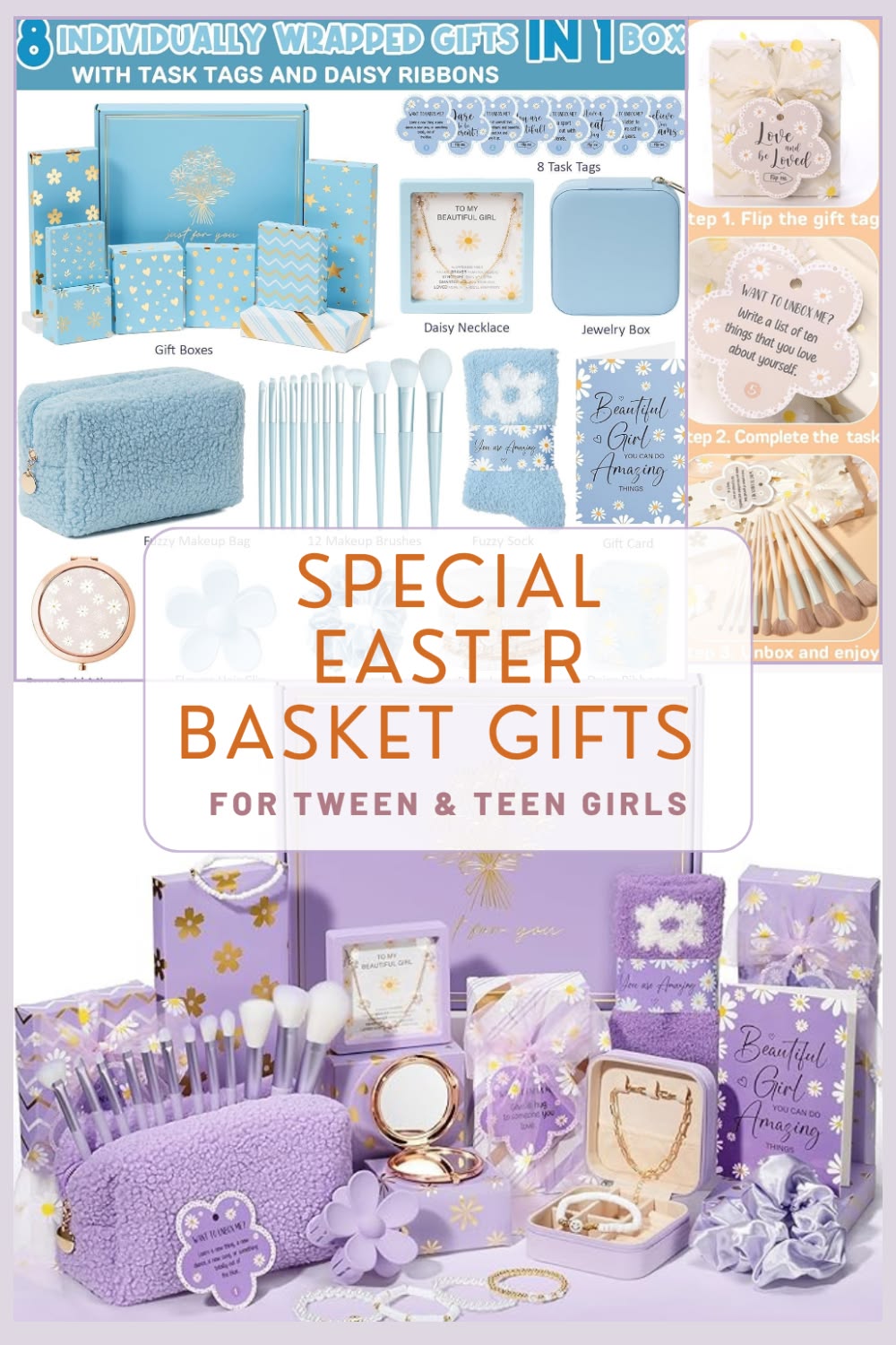 Easter Basket Gifts for Tween & Teen Girls | 8 PCS Birthday Gift for Teenage Girls